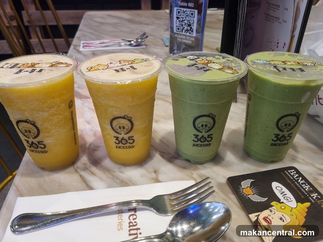 Four Drinks from 365 Juices Bar