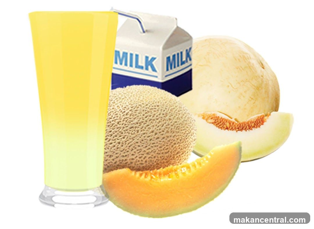 Melon Juice and Milk