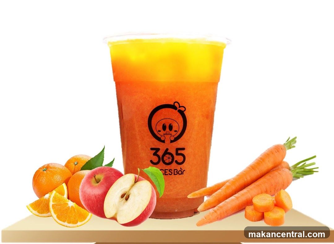 Juice with fruits and vegetables