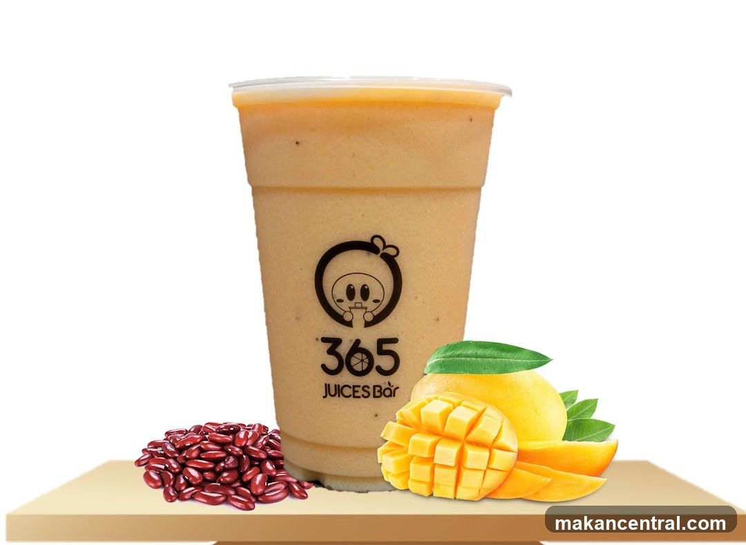 Mango Smoothie with Red Beans