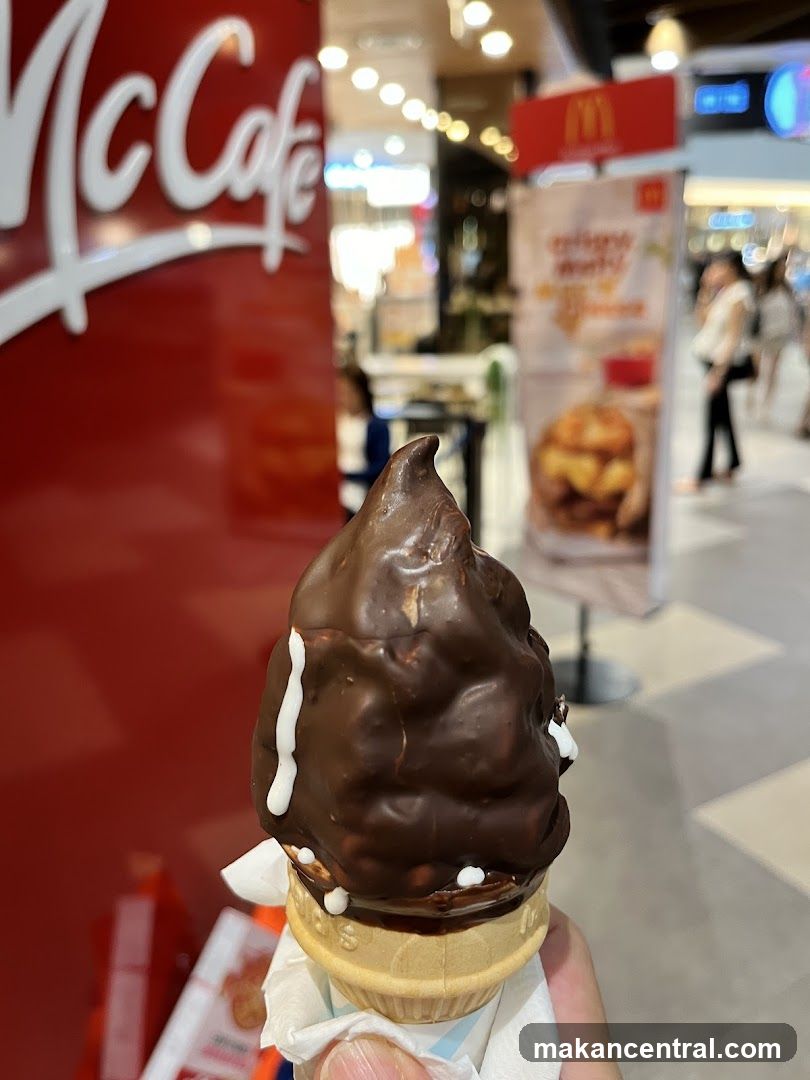 Chocolate ice cream cone