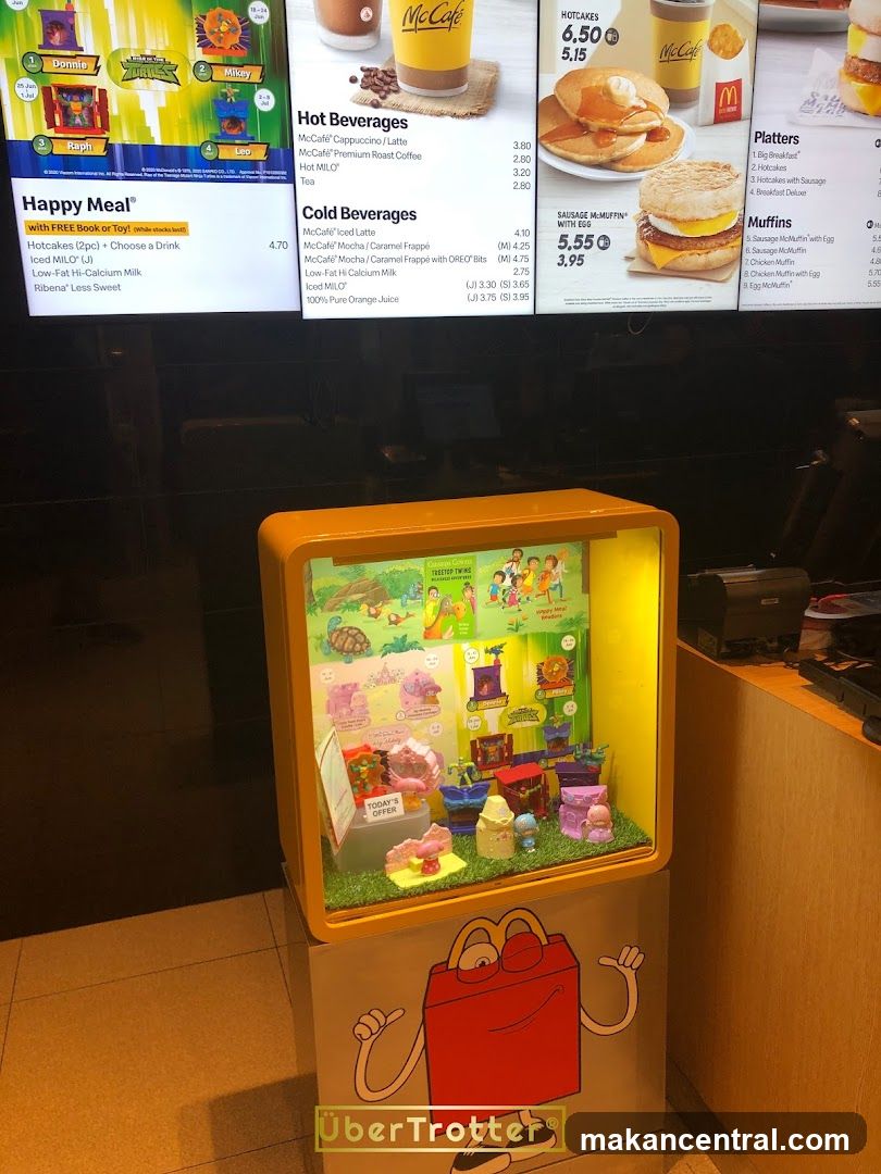 McDonald's Menu and Happy Meal Display