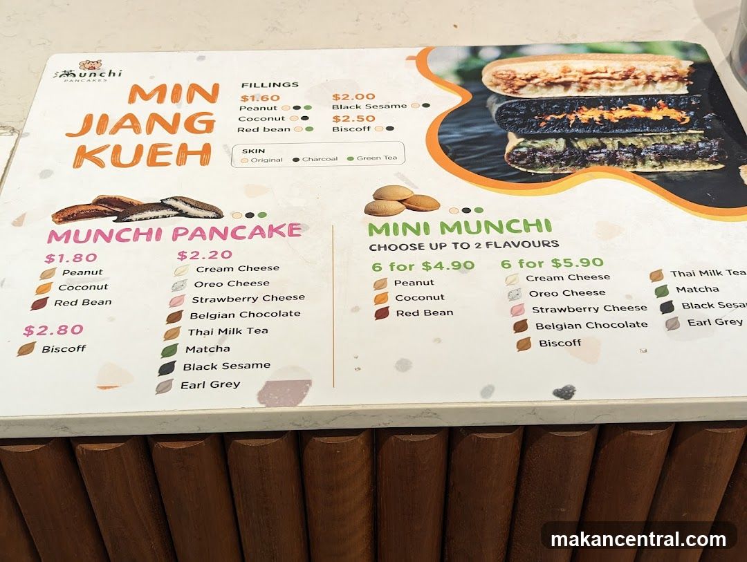Min Jiang Kueh & Munchi Pancake Menu