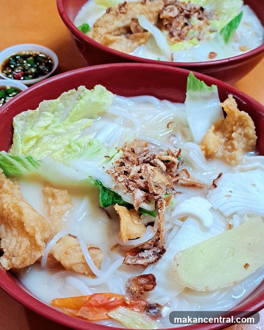 Noodle Soup with Fish and Vegetables