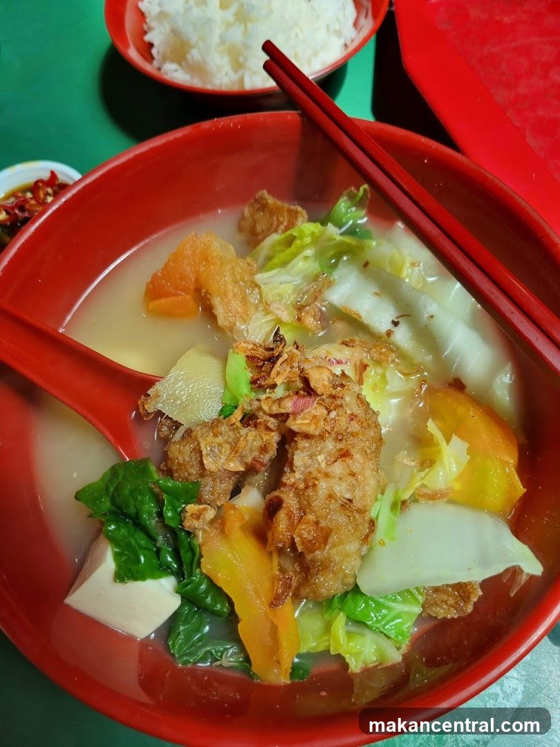 Soup with vegetables and meat