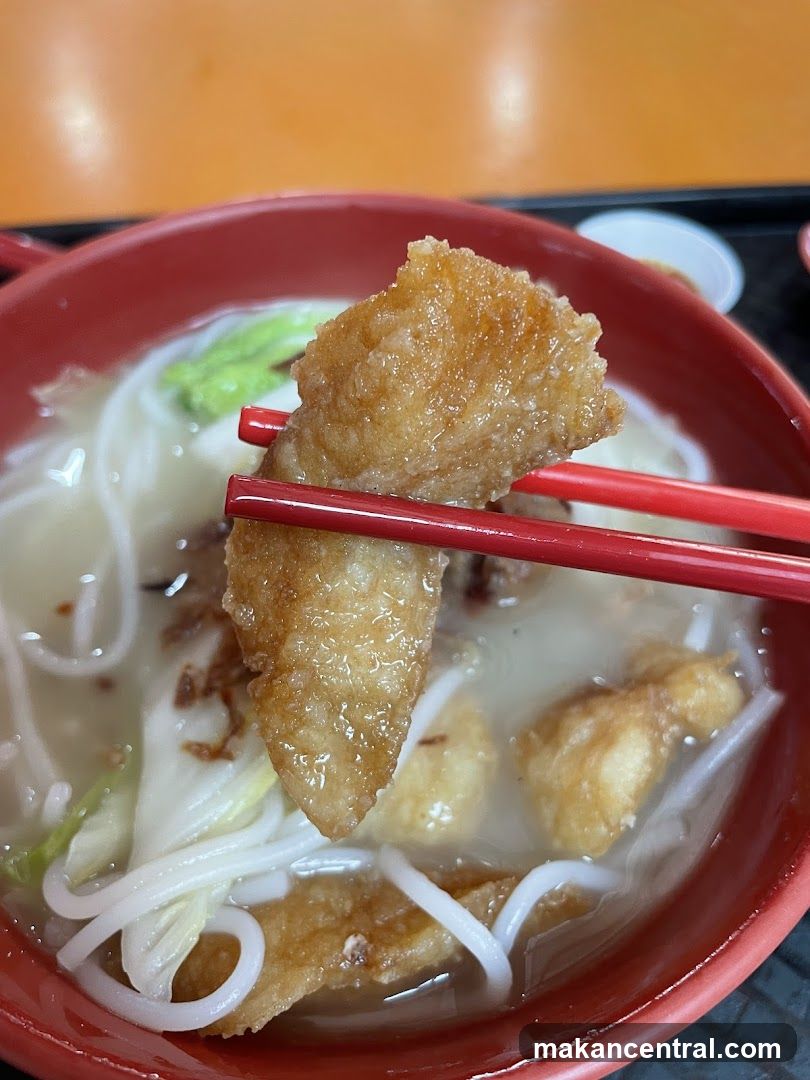 Fried Fish Noodle Soup