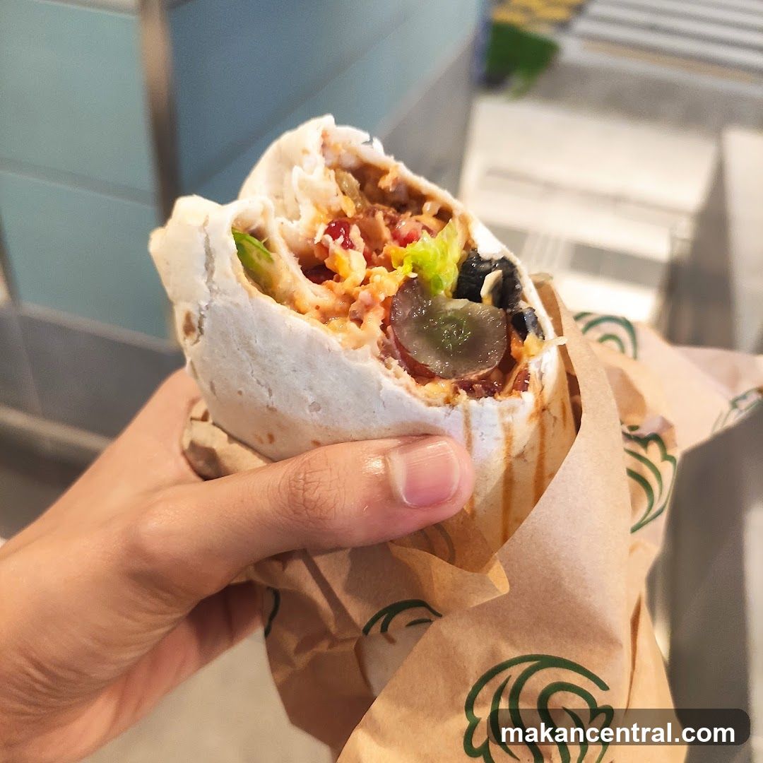 Close-up of a wrap