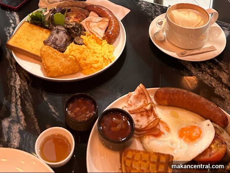Full English Breakfast and Coffee