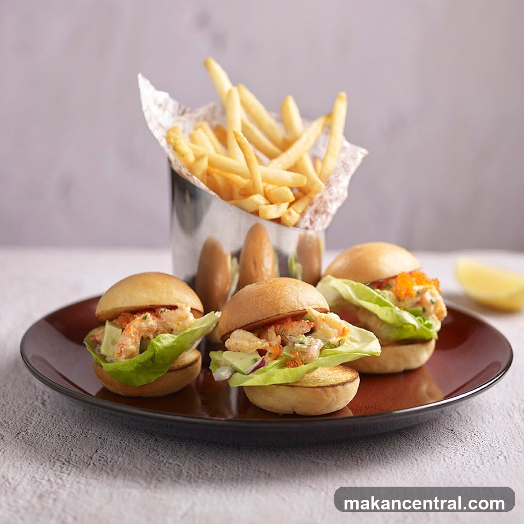 Lobster Sliders and Fries