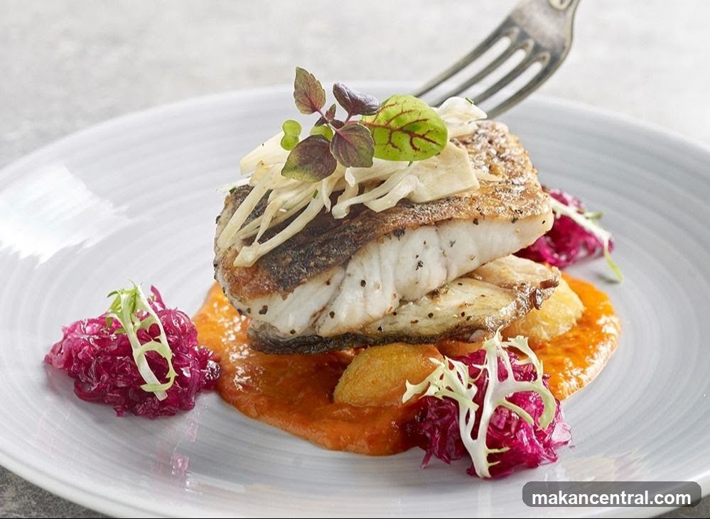 Pan-Seared Fish with Garnish