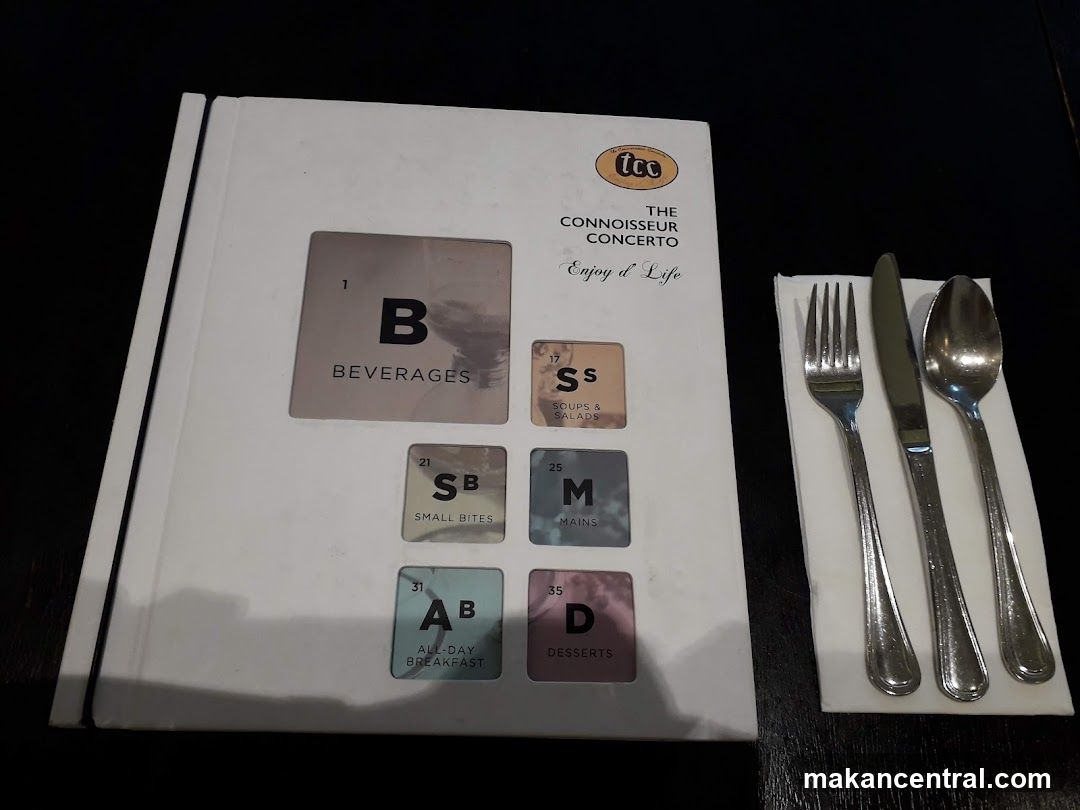 The Connoisseur Concerto Menu
