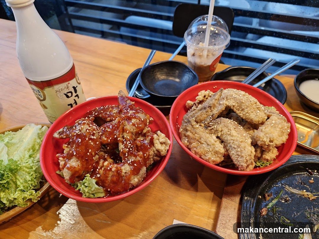 Chicken Wings and Drinks