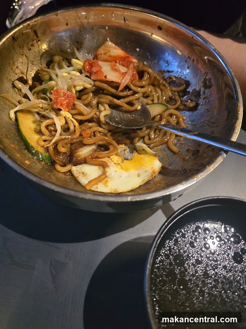 Noodles with Egg and Kimchi