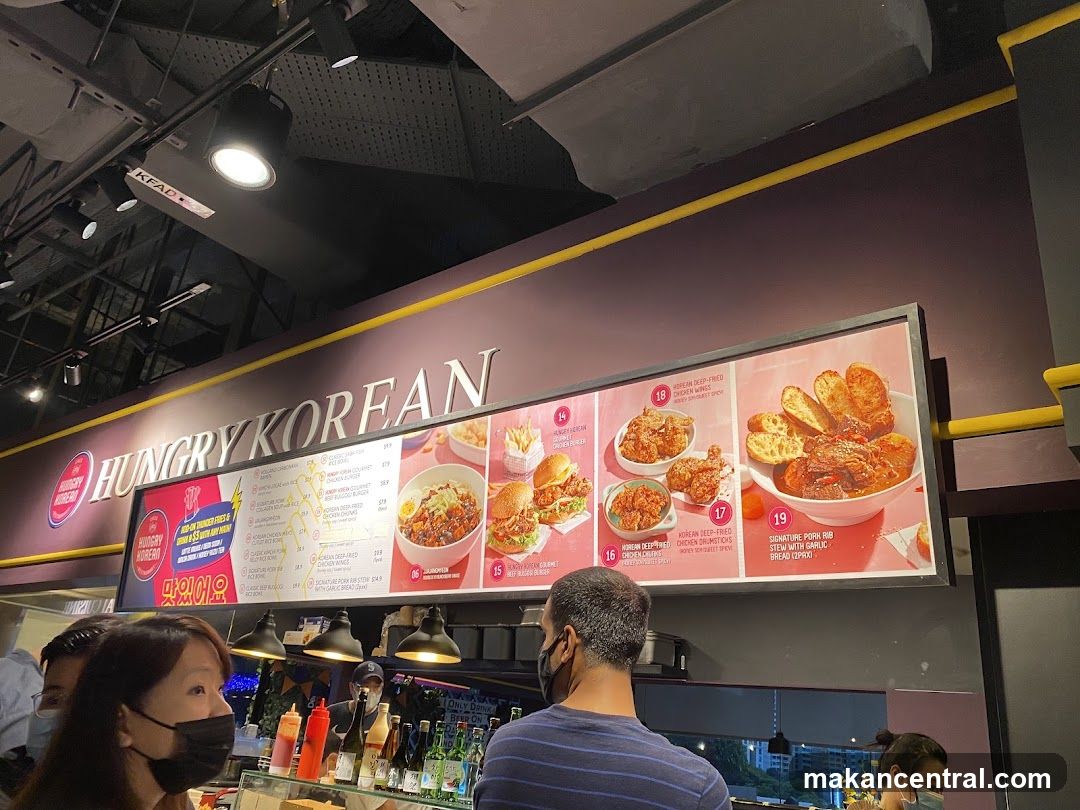 Hungry Korean Menu Board