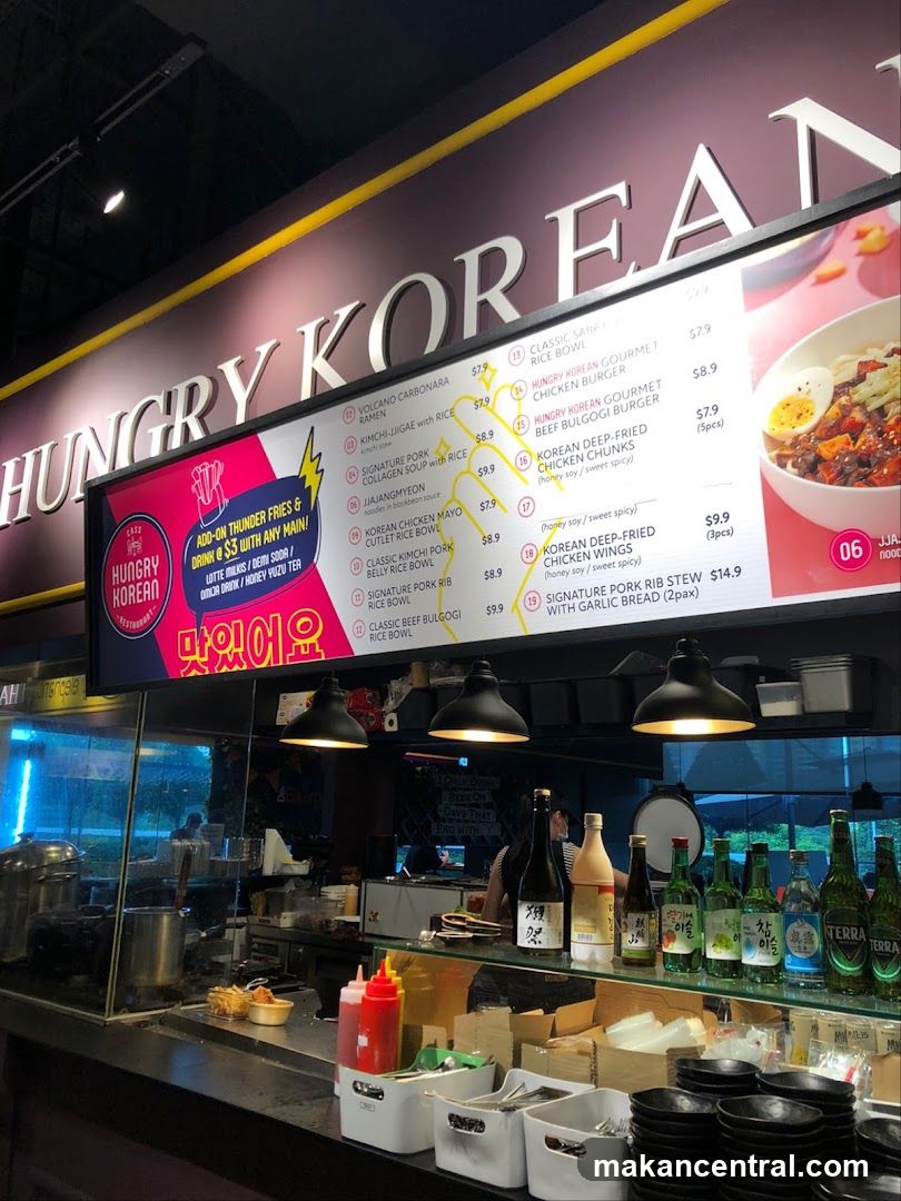 Hungry Korean Restaurant Menu