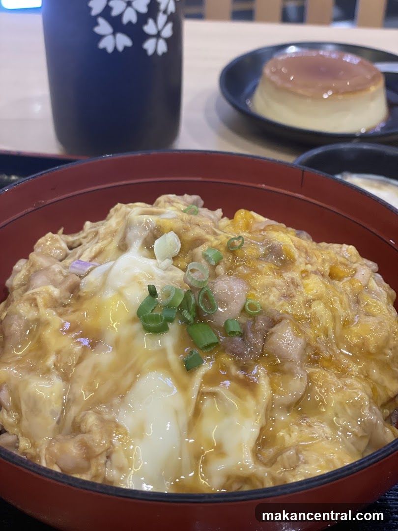 Oyakodon and Pudding