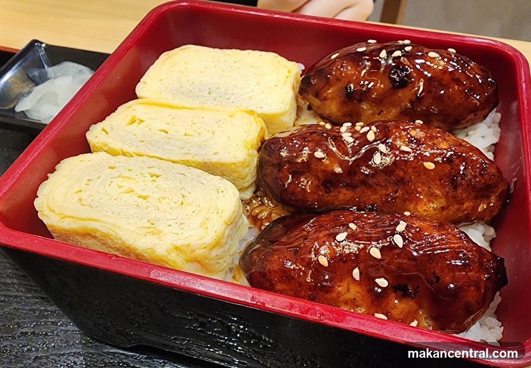 Bento Box with Tamagoyaki and Glazed Patties