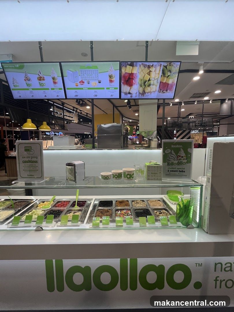 Yogurt toppings bar