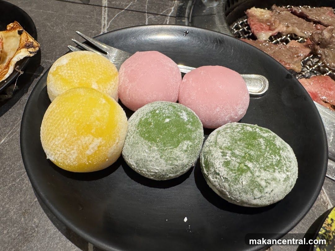 Assorted Mochi on a Plate