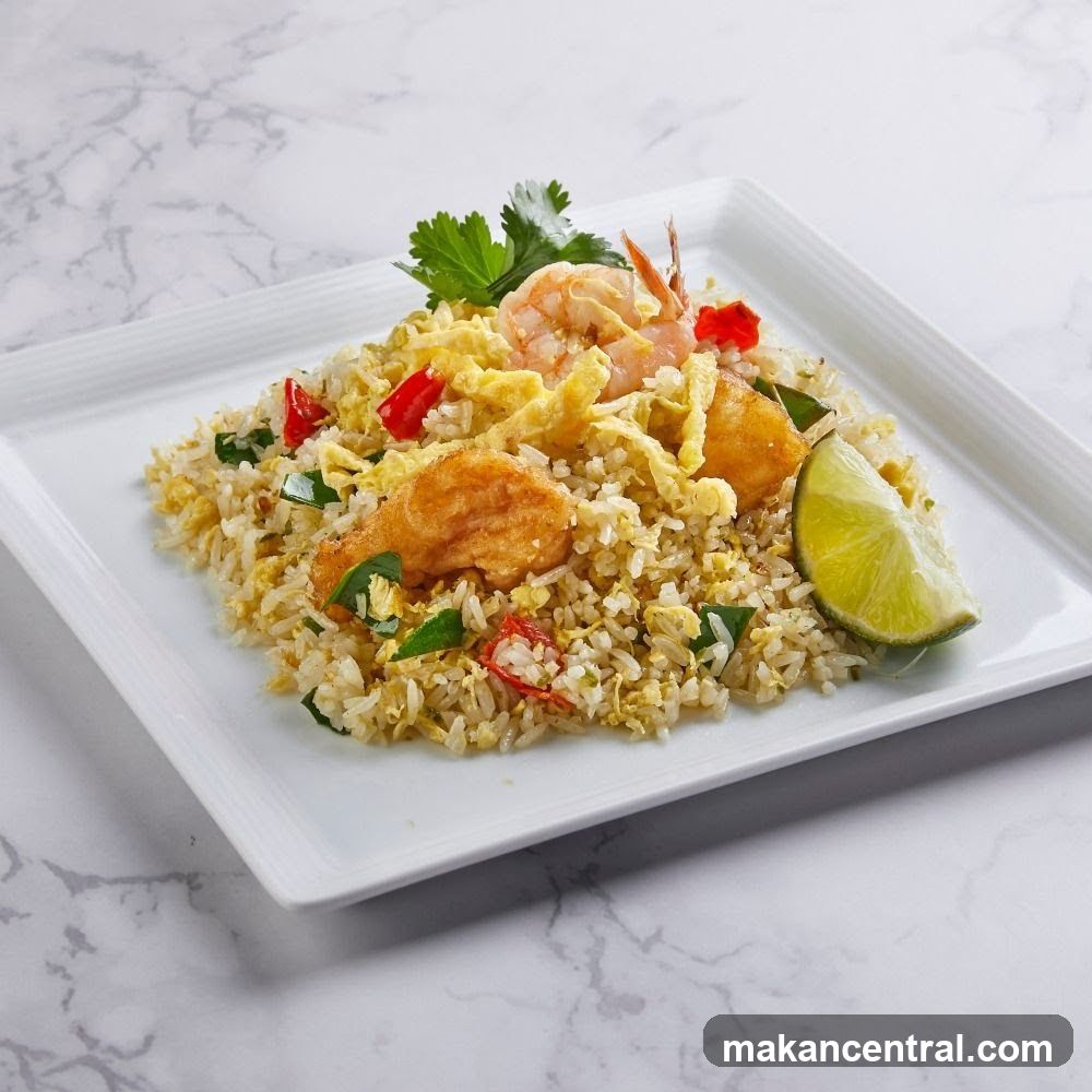 Fried Rice with Shrimp and Fish