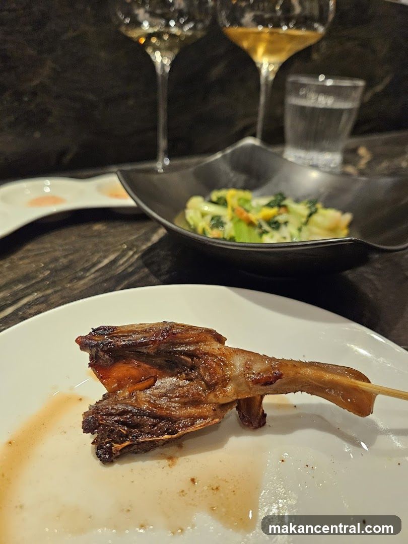 Seared Meat Skewer with Side Dishes