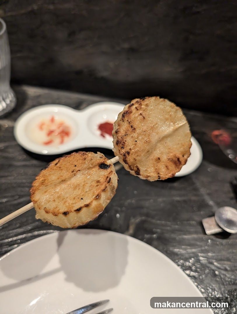 Grilled Scallops on Skewer