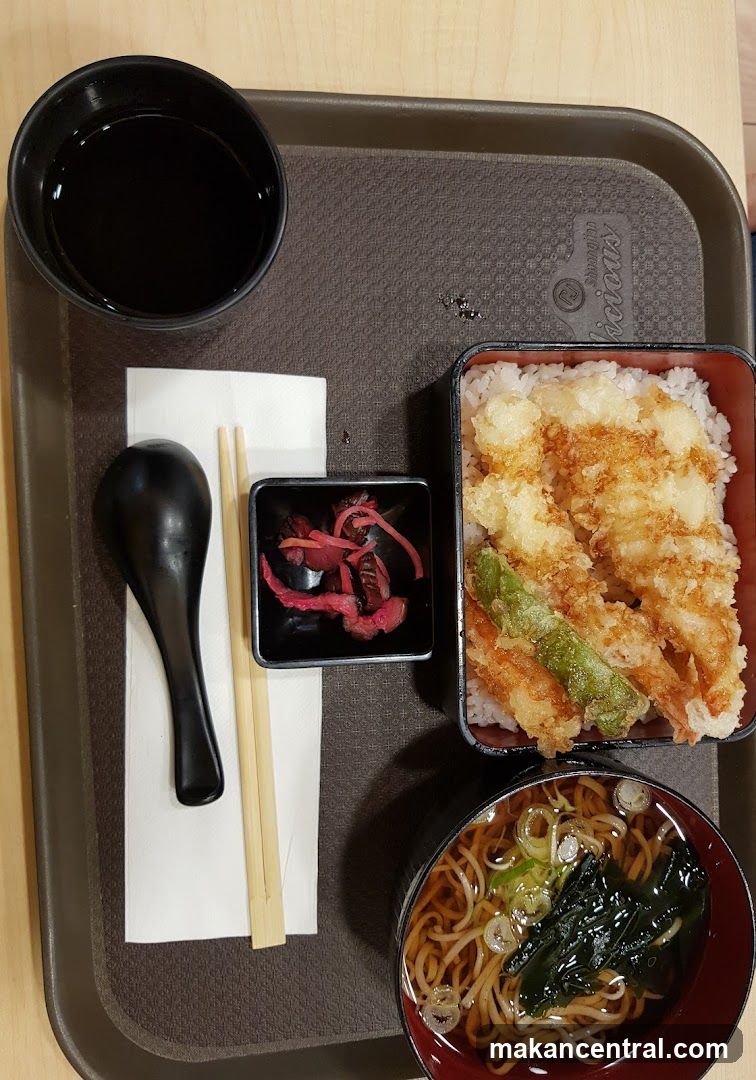 Tempura Donburi and Soba Noodles