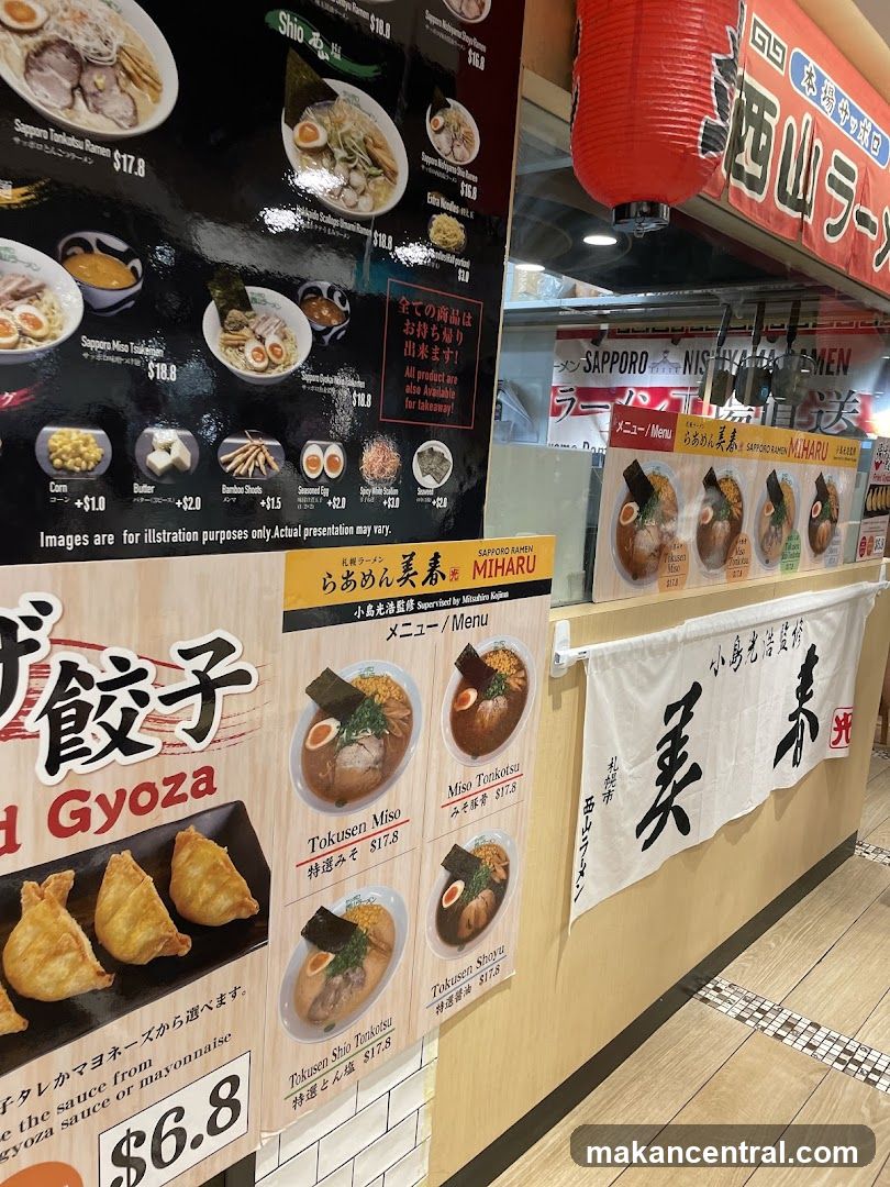 Ramen and Gyoza Menu