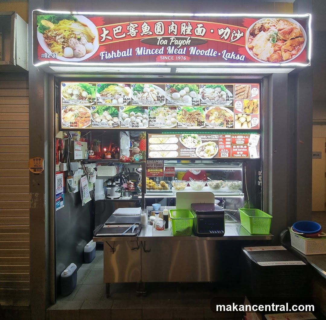 Toa Payoh Fishball Minced Meat Noodle • Laksa