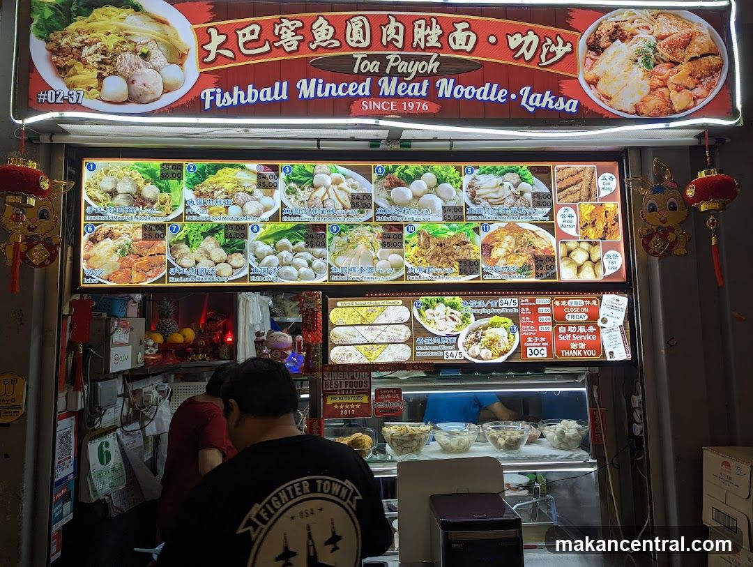 Toa Payoh Fishball Minced Meat Noodle • Laksa