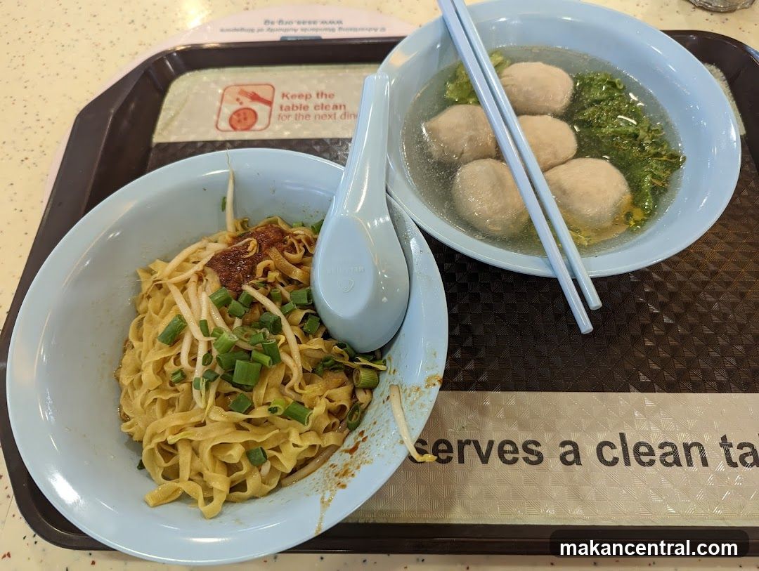 Noodles and Meatball Soup