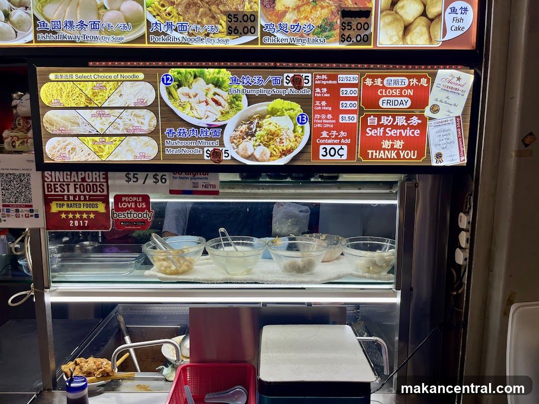 Noodle Menu