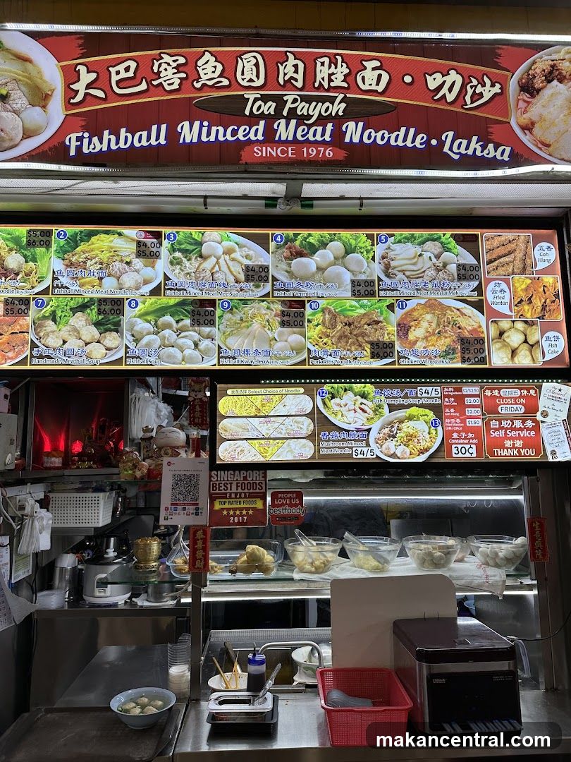 Toa Payoh Fishball Minced Meat Noodle Laksa