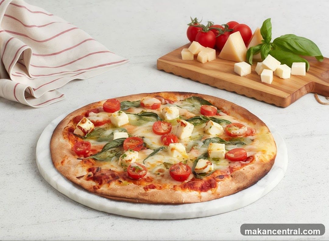 Margherita Pizza with Fresh Ingredients