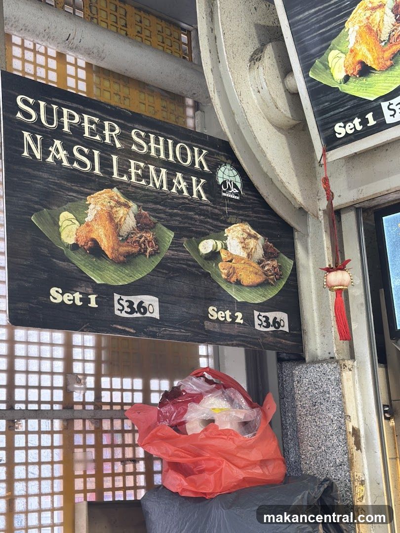 Super Shiok Nasi Lemak Menu
