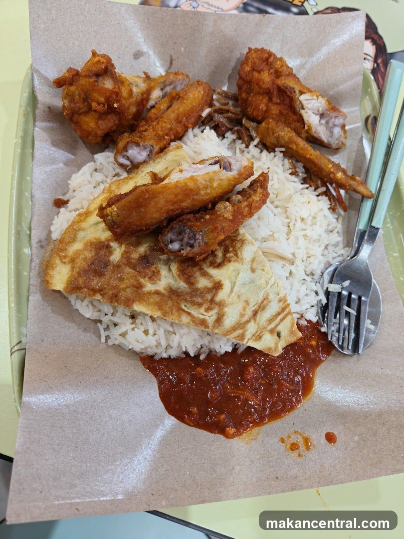 Fried Chicken Rice Plate