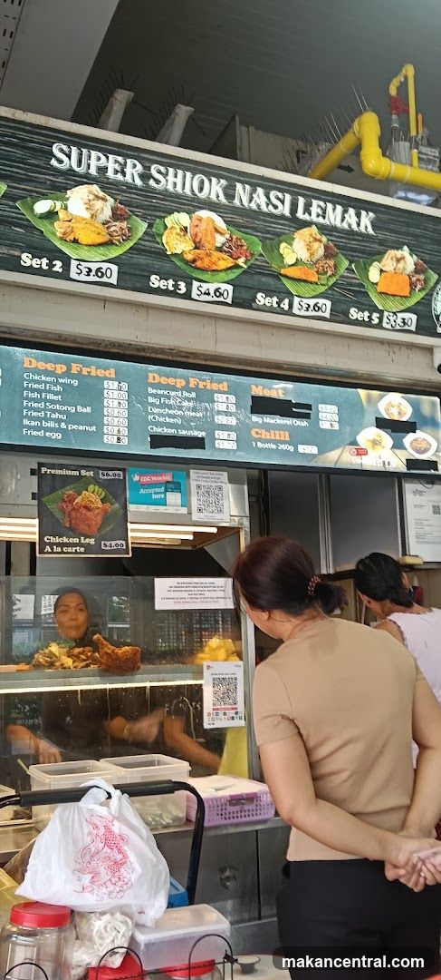 Super Shiok Nasi Lemak Menu