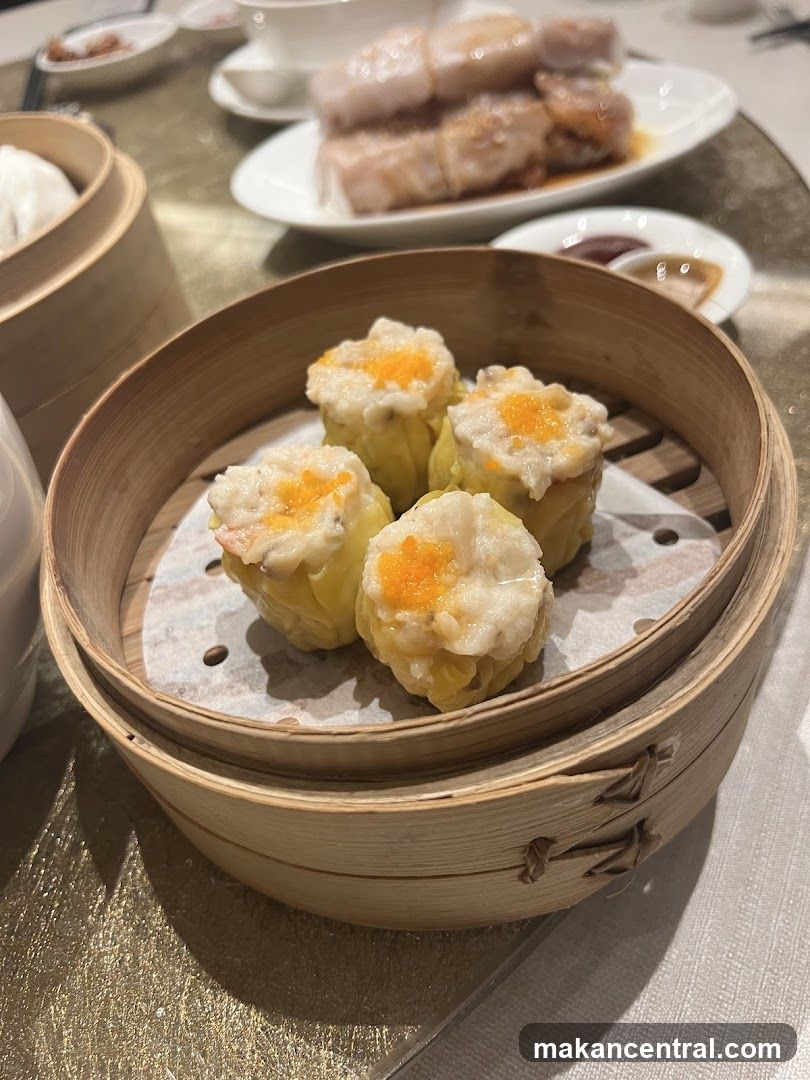 Steamed Dumplings in Bamboo Steamer
