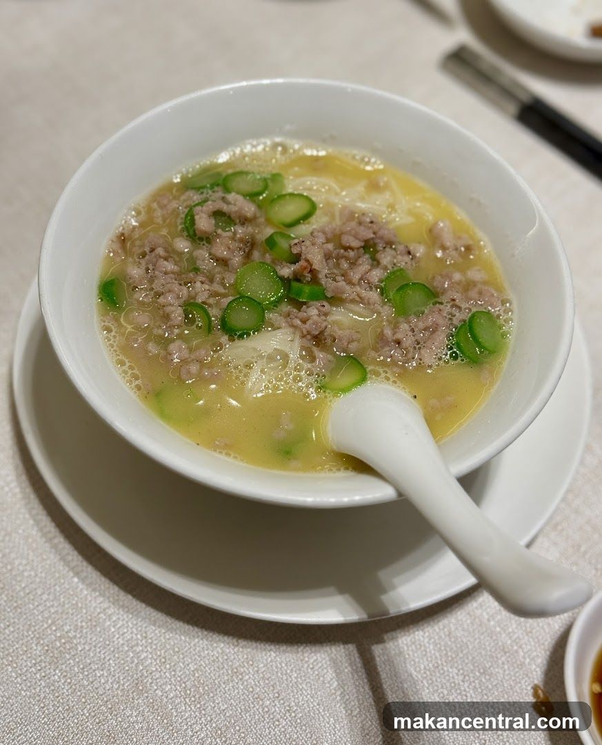 Minced Pork and Asparagus Soup