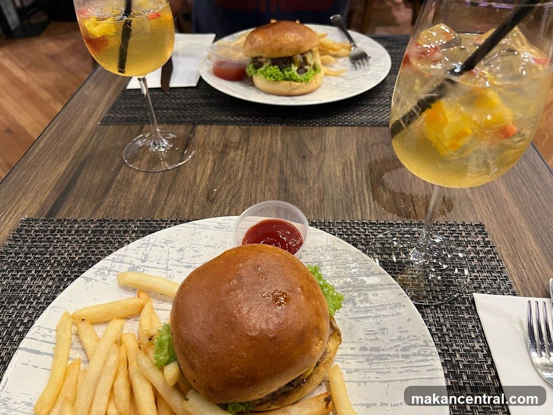 Burgers and Drinks