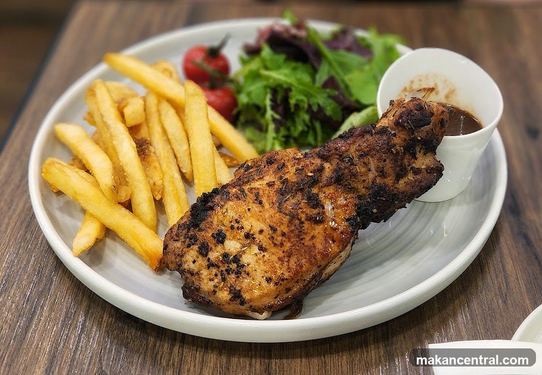 Grilled Chicken with Fries and Salad