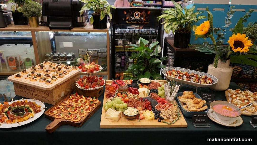Buffet Spread with Appetizers and Charcuterie