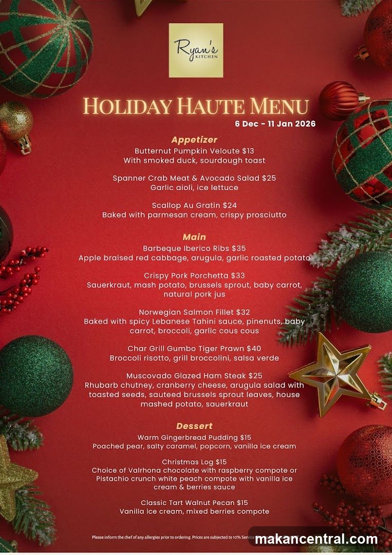 Holiday Haute Menu