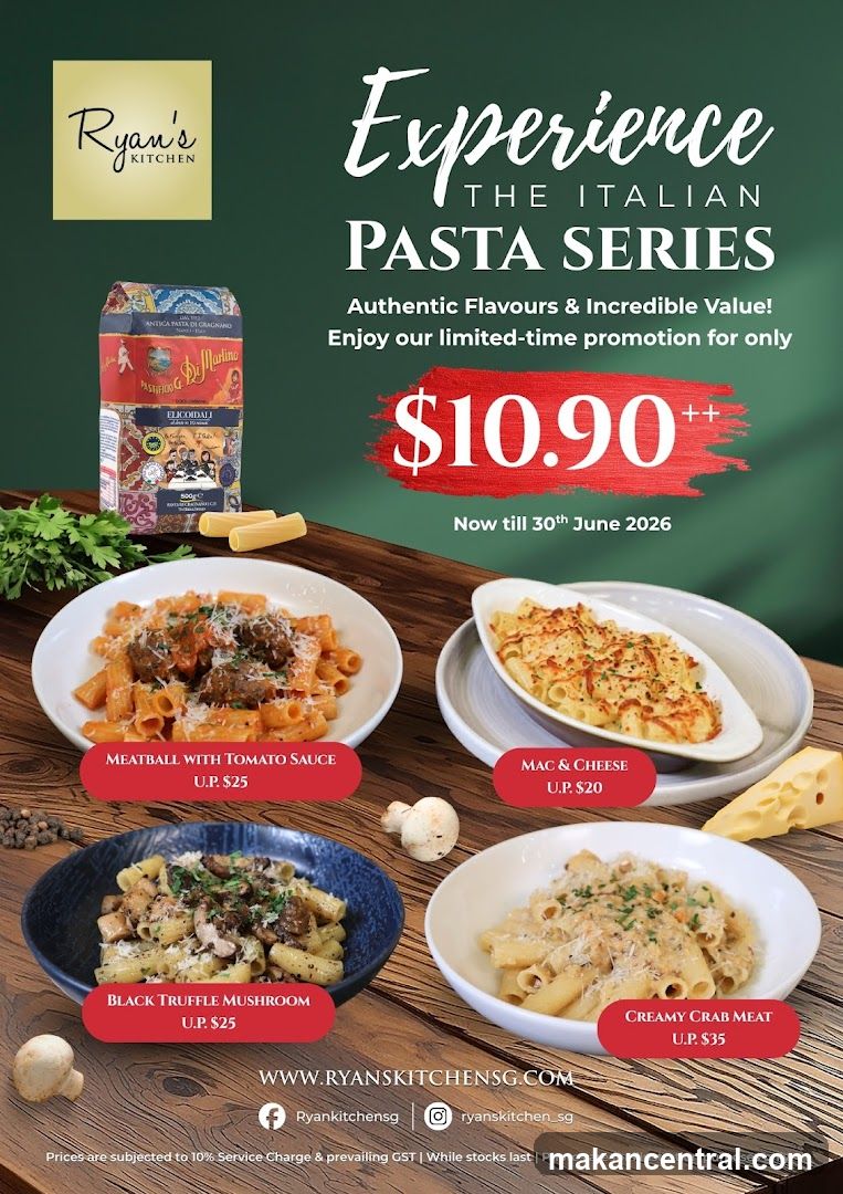 Ryan's Kitchen Pasta Series Promotion