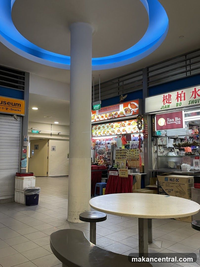 Food stalls in a hawker center