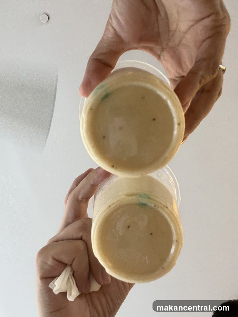 Two cups of creamy soup
