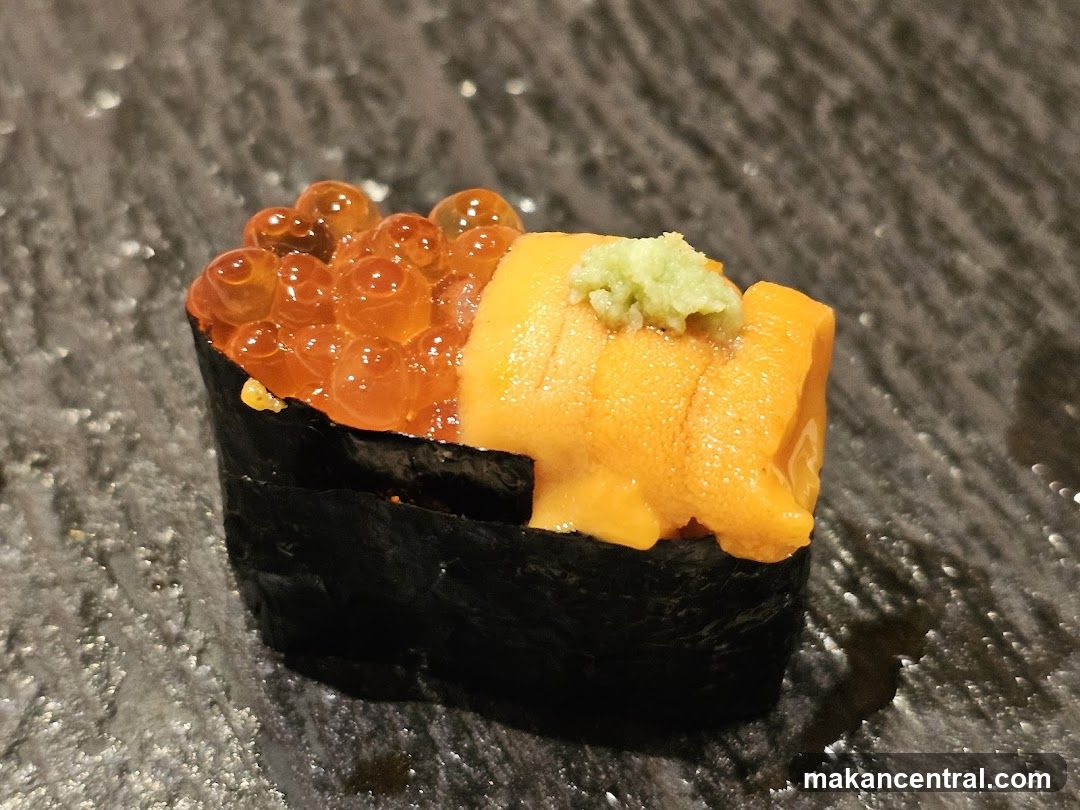 Ikura and Uni Gunkan Maki