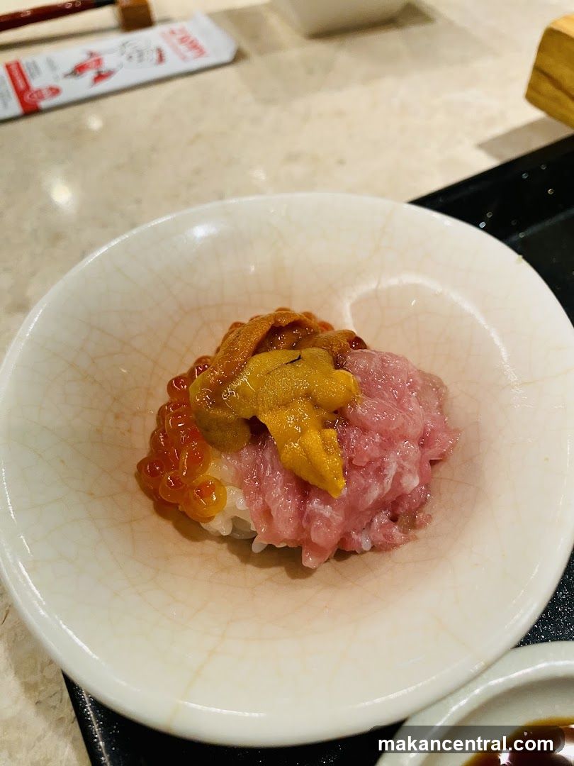 Tuna and Uni Rice Bowl