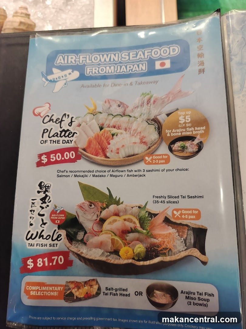 Air-Flown Seafood From Japan