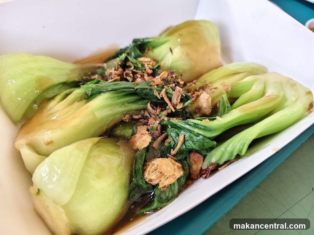 Bok Choy with Fried Shallots